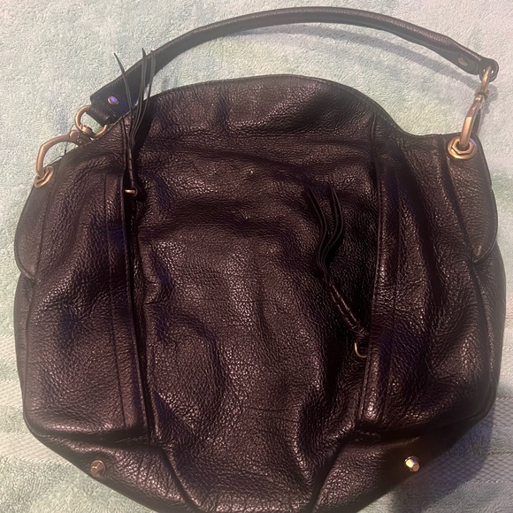 orYANY Black Hobo Bag with Gold Details - Picture 2 of 9